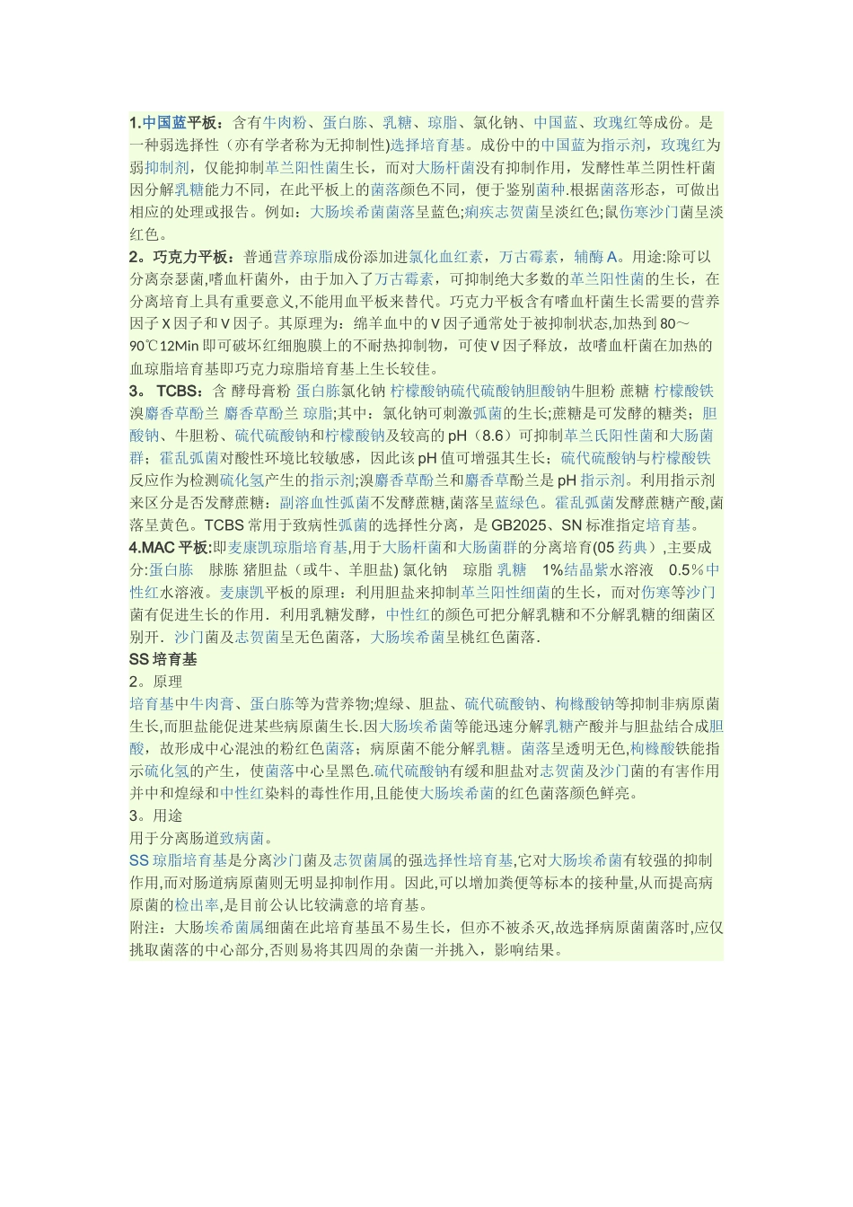 几种常见培养基作用_第1页