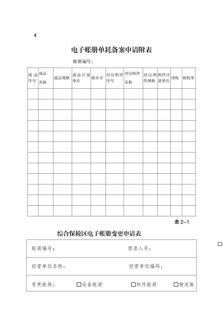 出口加工区操作指引-综合保税区附表_第3页