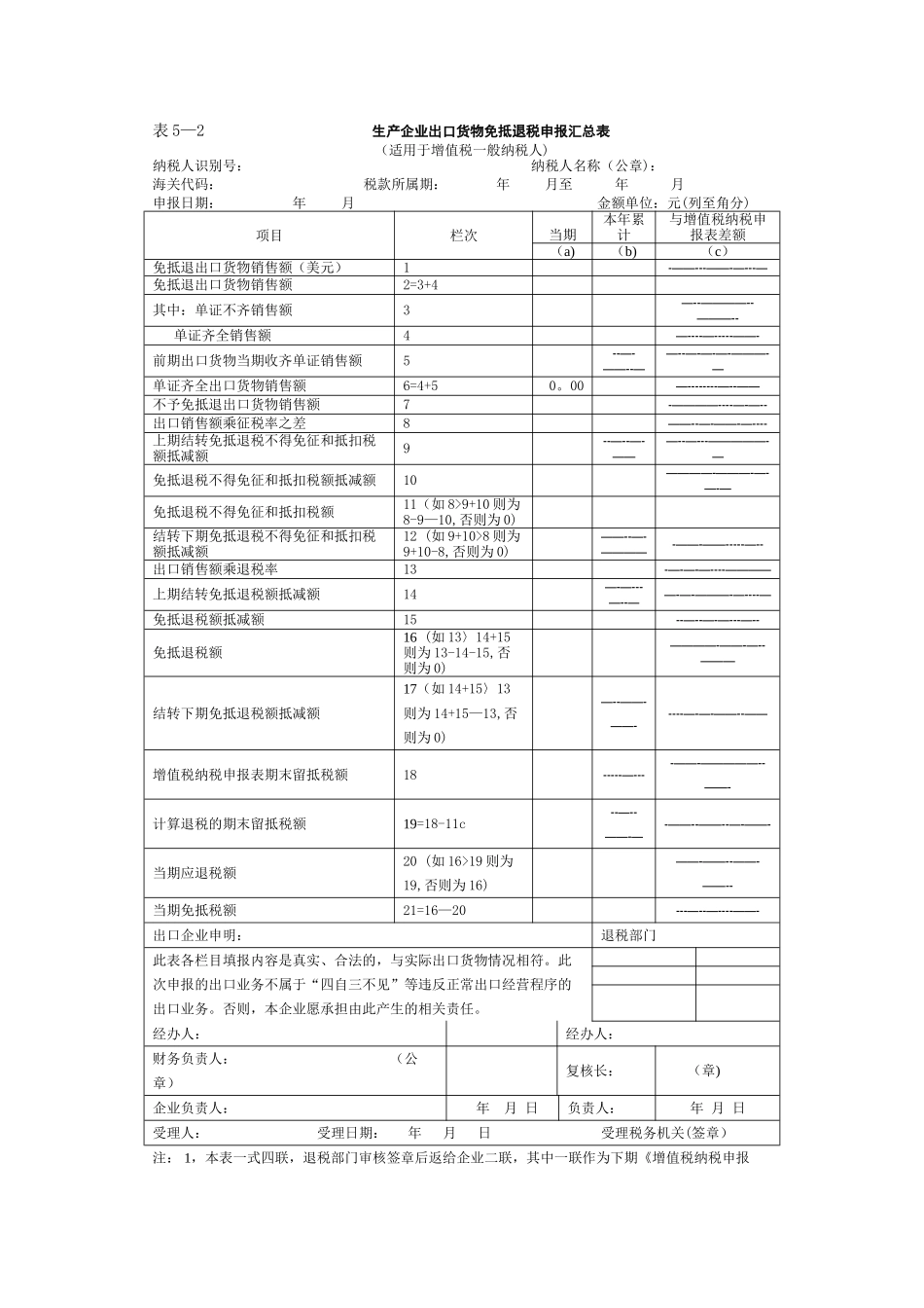 出口退税申报表_第2页
