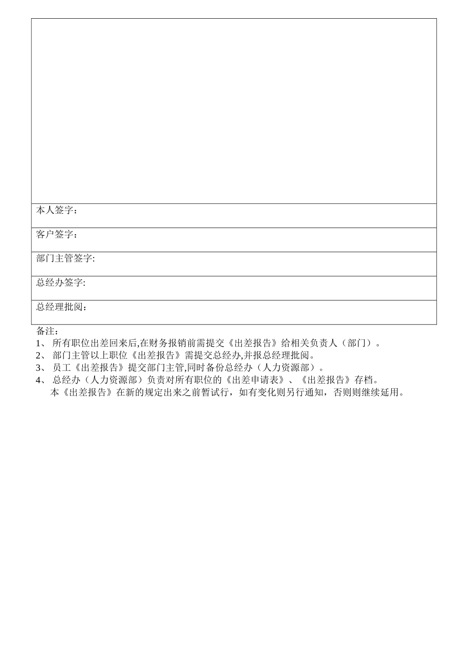 出差申请表及出差报告格式_第2页