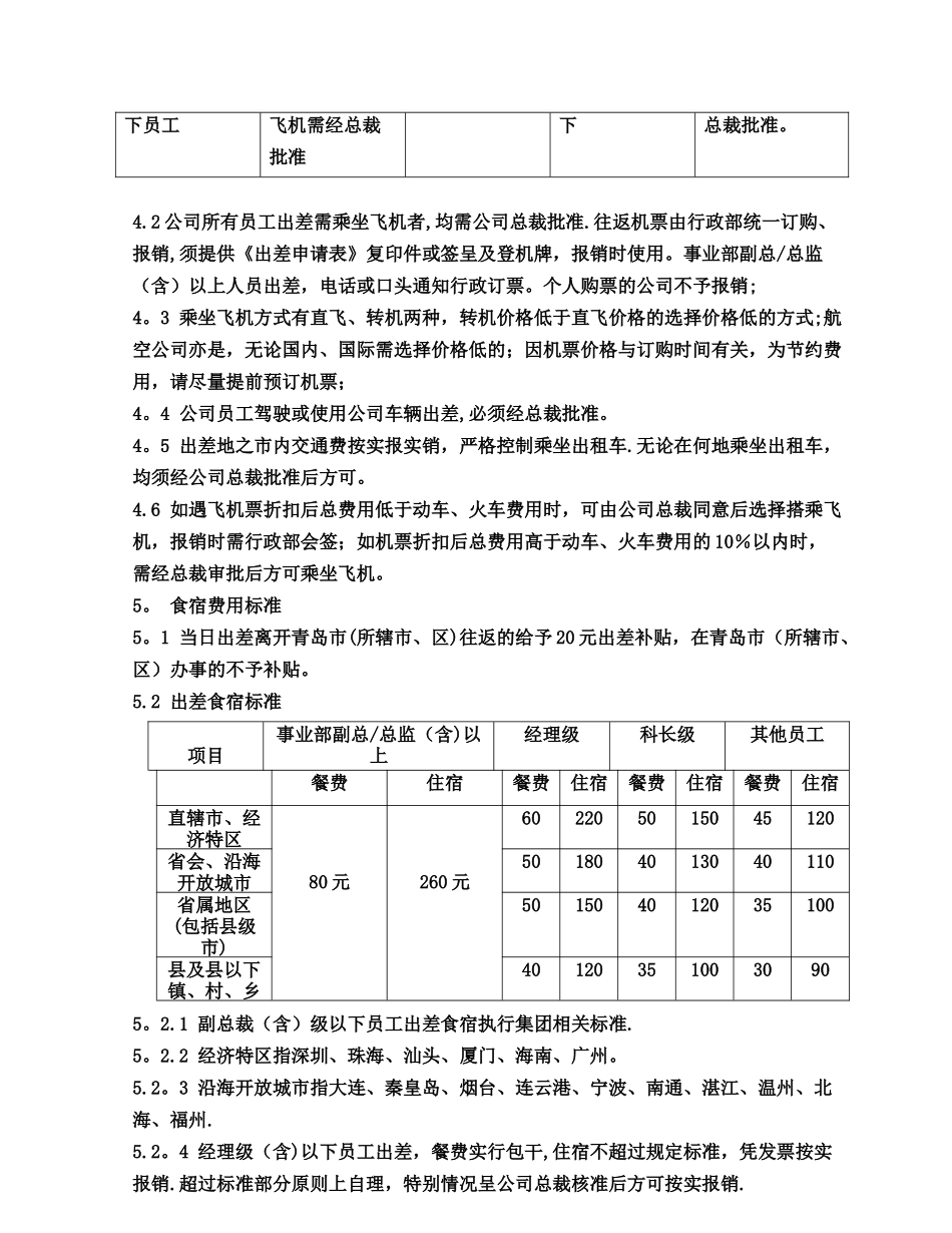 出差管理办法最终板_第2页