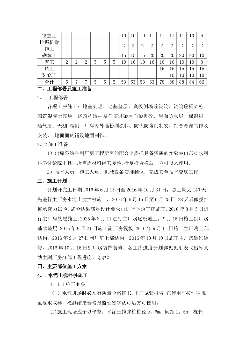 出库泵站主副厂房施工措施_第2页