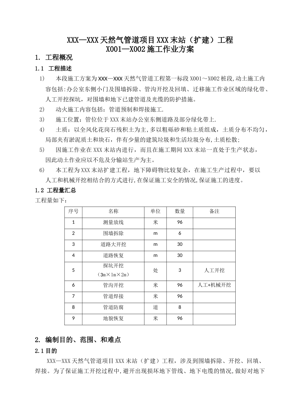 出站管线施工方案_第1页