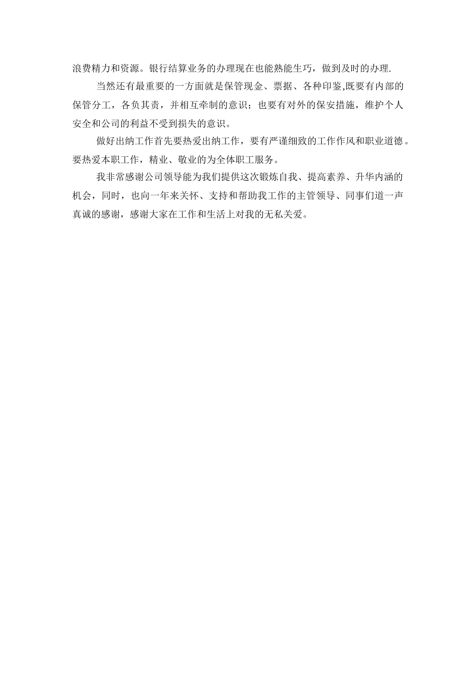 出纳年终工作总结74786_第2页