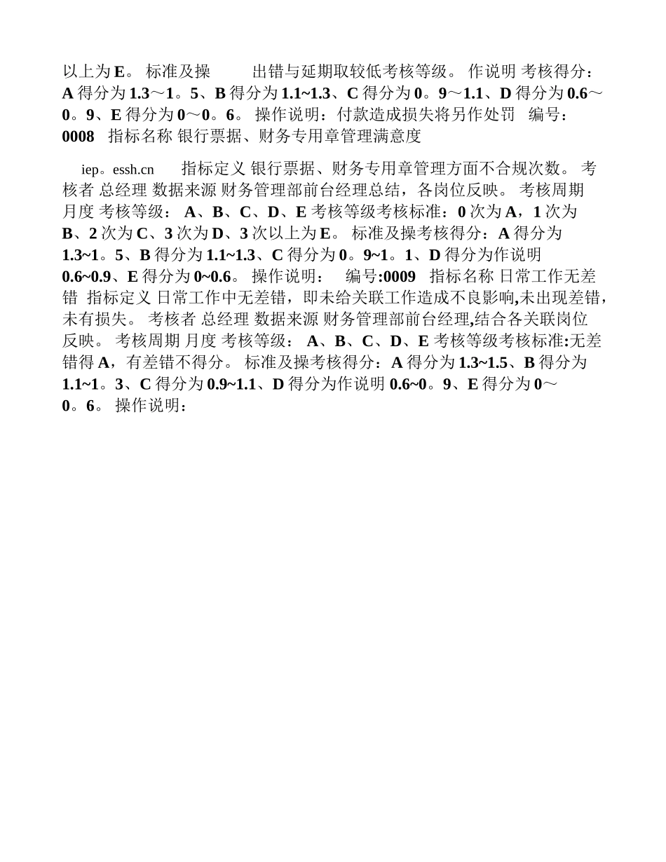 出纳绩效考核指标定义_第2页