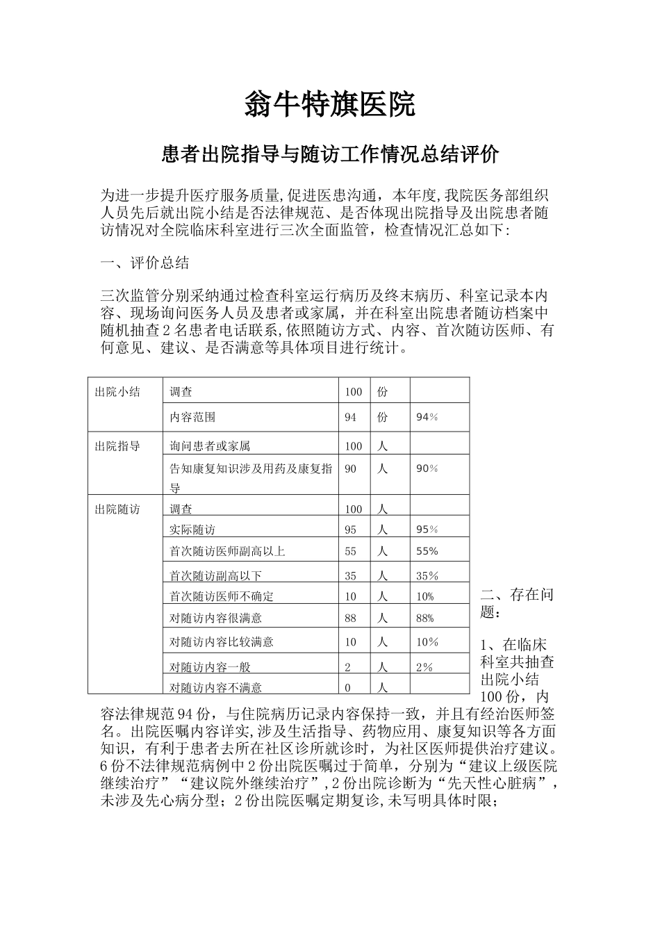 出院指导及病人随访评价与总结_第1页