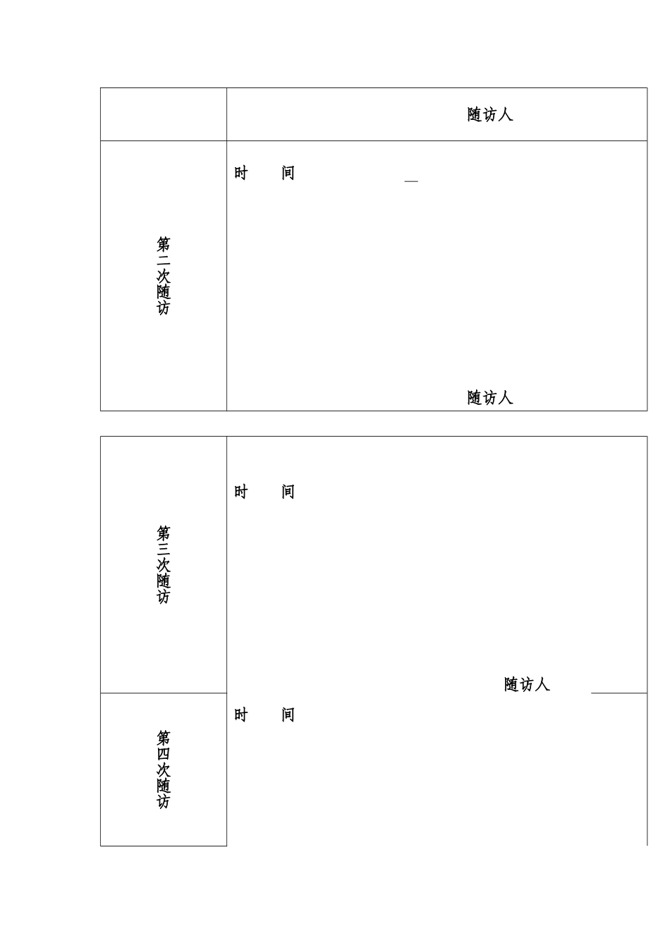 出院病人随访制度及登记表_第3页