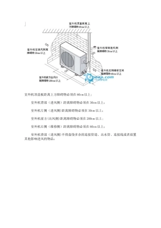分体空调安装要求