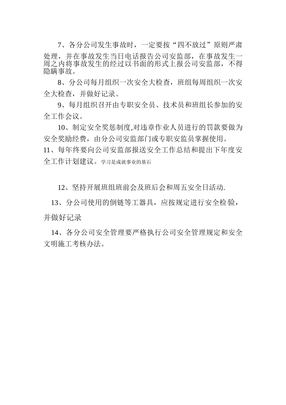 分公司的安全管理要求_第2页