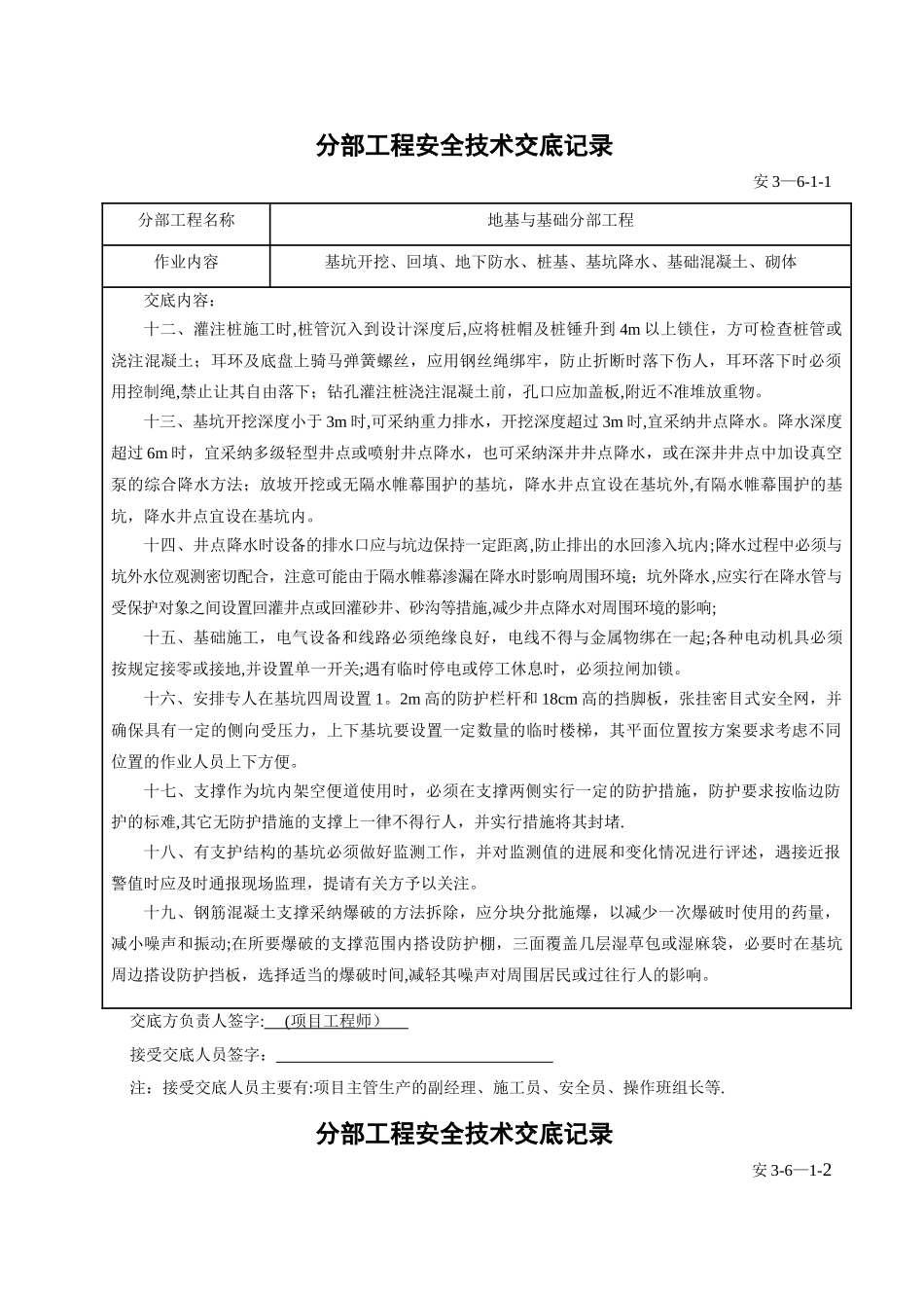 分部+分项工程安全技术交底清单10757_第3页