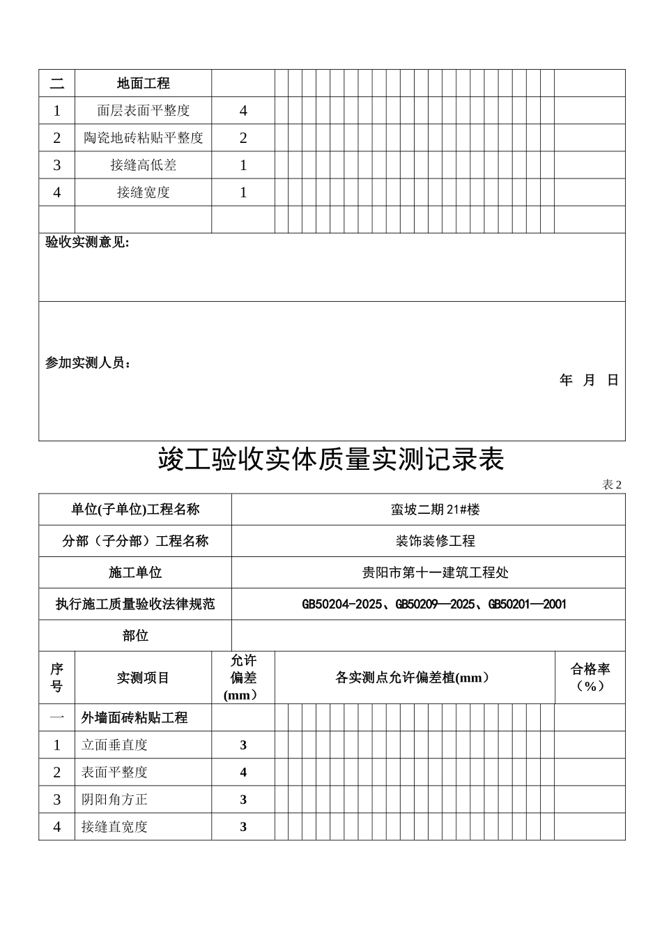 分部工程验收实测实量记录表_第3页