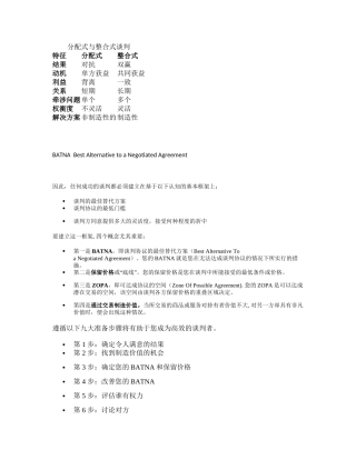 分配式与整合式谈判