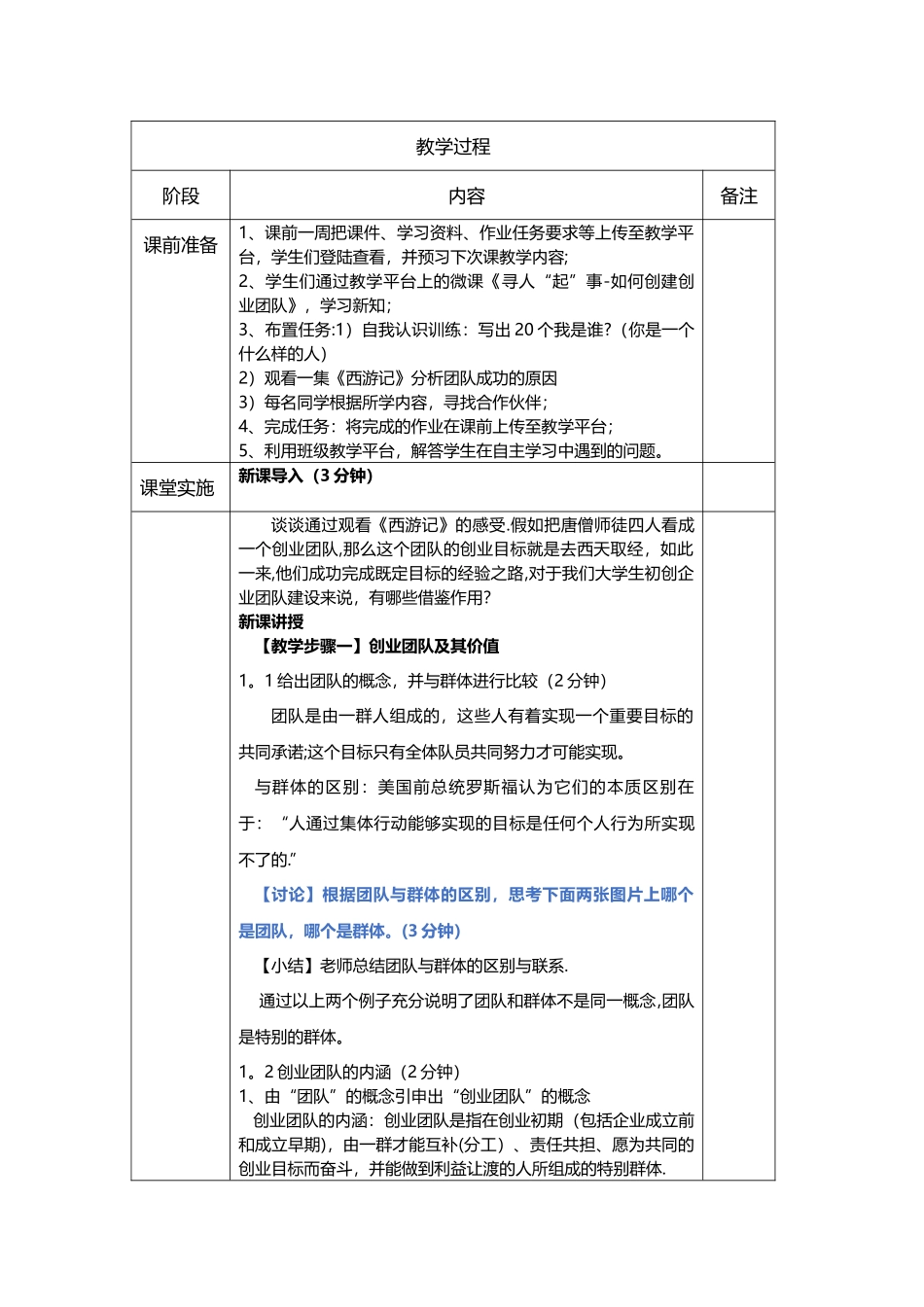 创业团队组建与管理教案_第2页