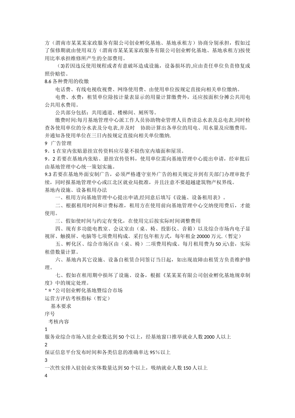 创业孵化基地规章制度_第3页