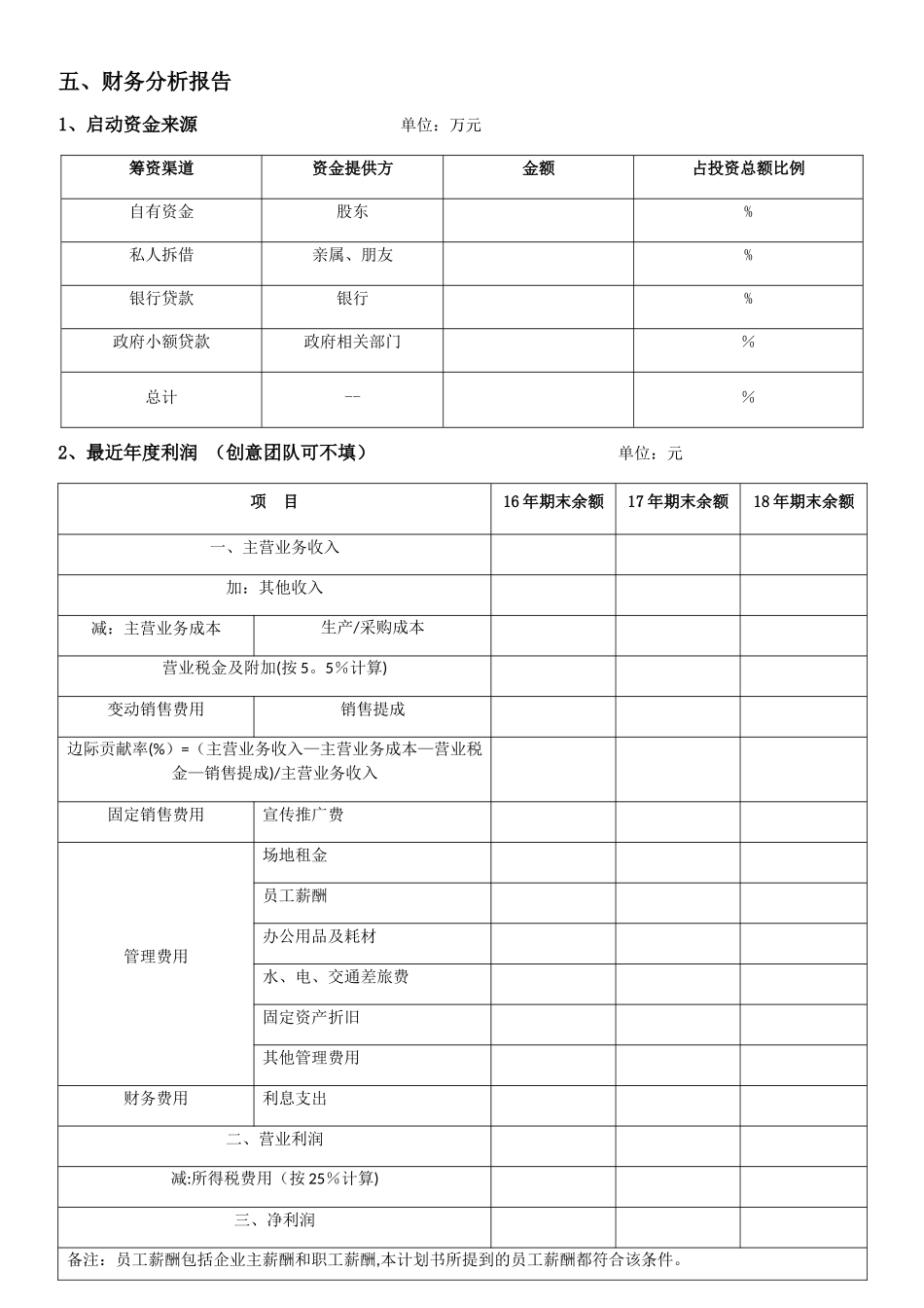 创业计划书模板32233_第3页