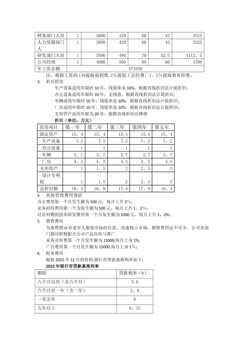 创业计划书的财务部分_第3页
