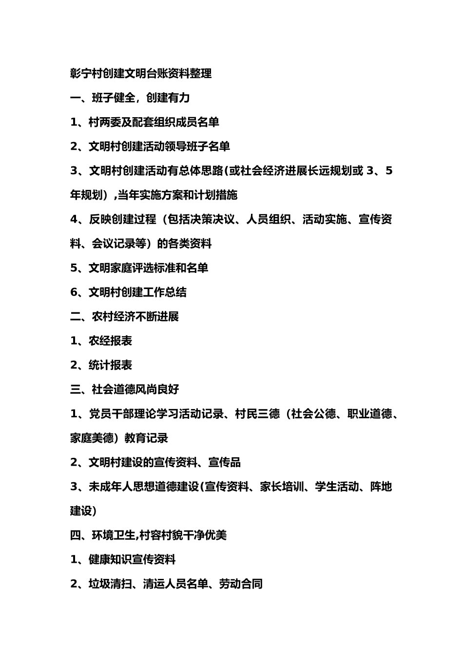 创建文明台账资料整理_第1页