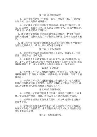 创建文明校园制度