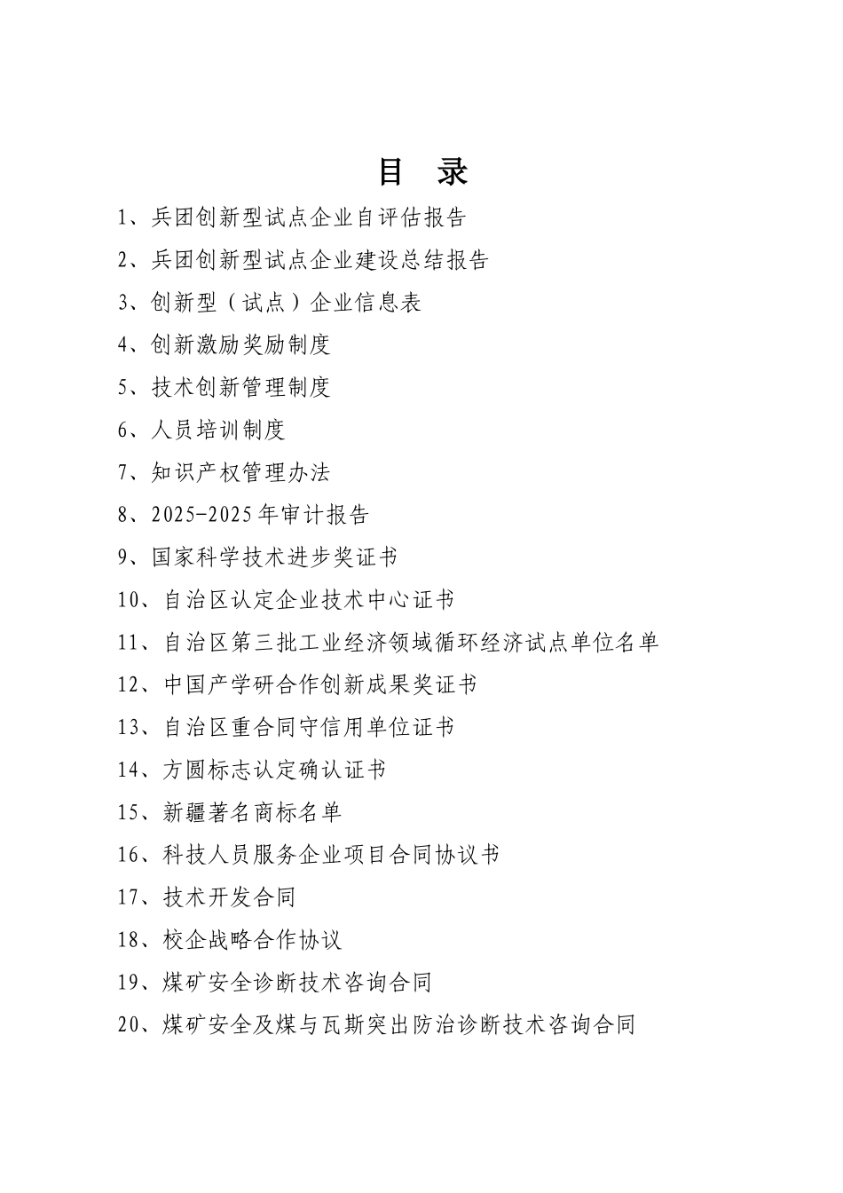 创新型试点企业建设总结报告_第1页