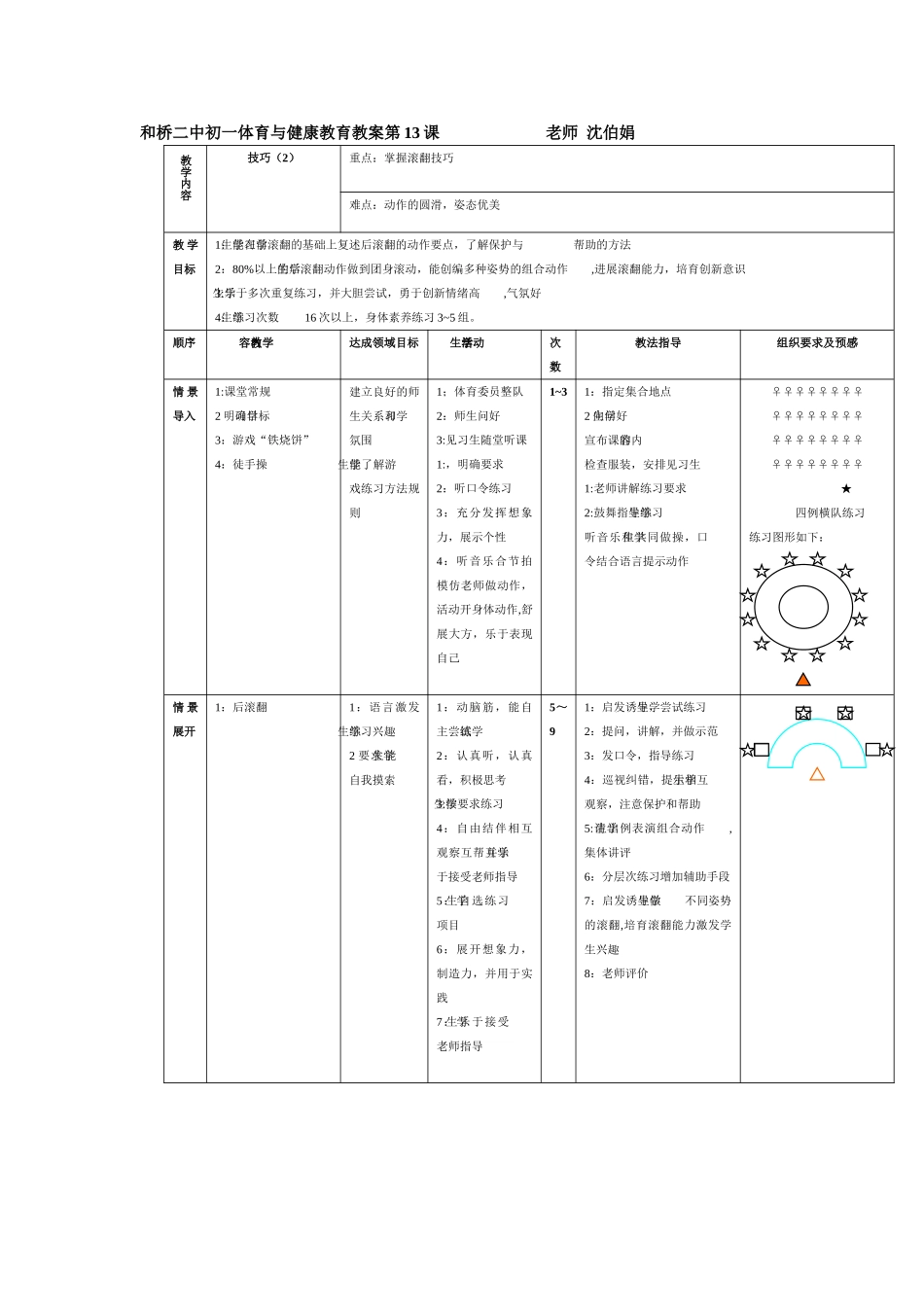 初一体育课教案_第1页