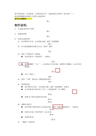 利用excle绘制进度图甘特图计划与实际并行