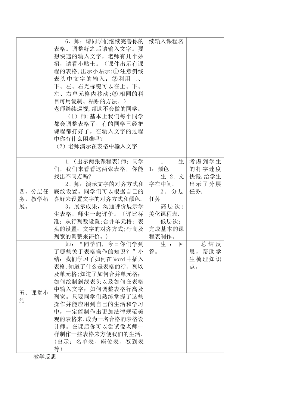 制作课程表教学设计_第3页