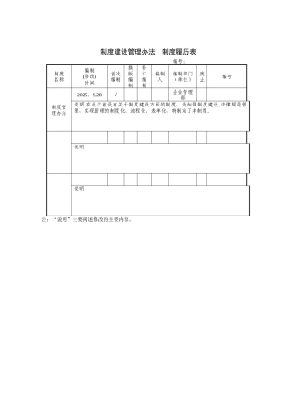 制度建设管理办法