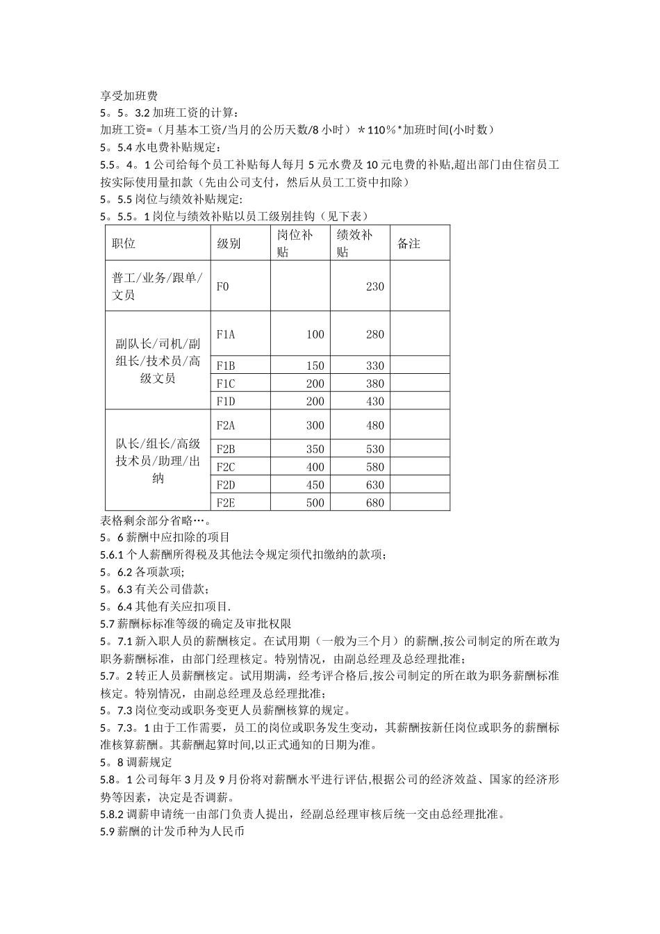 制造业薪酬管理制度_第2页