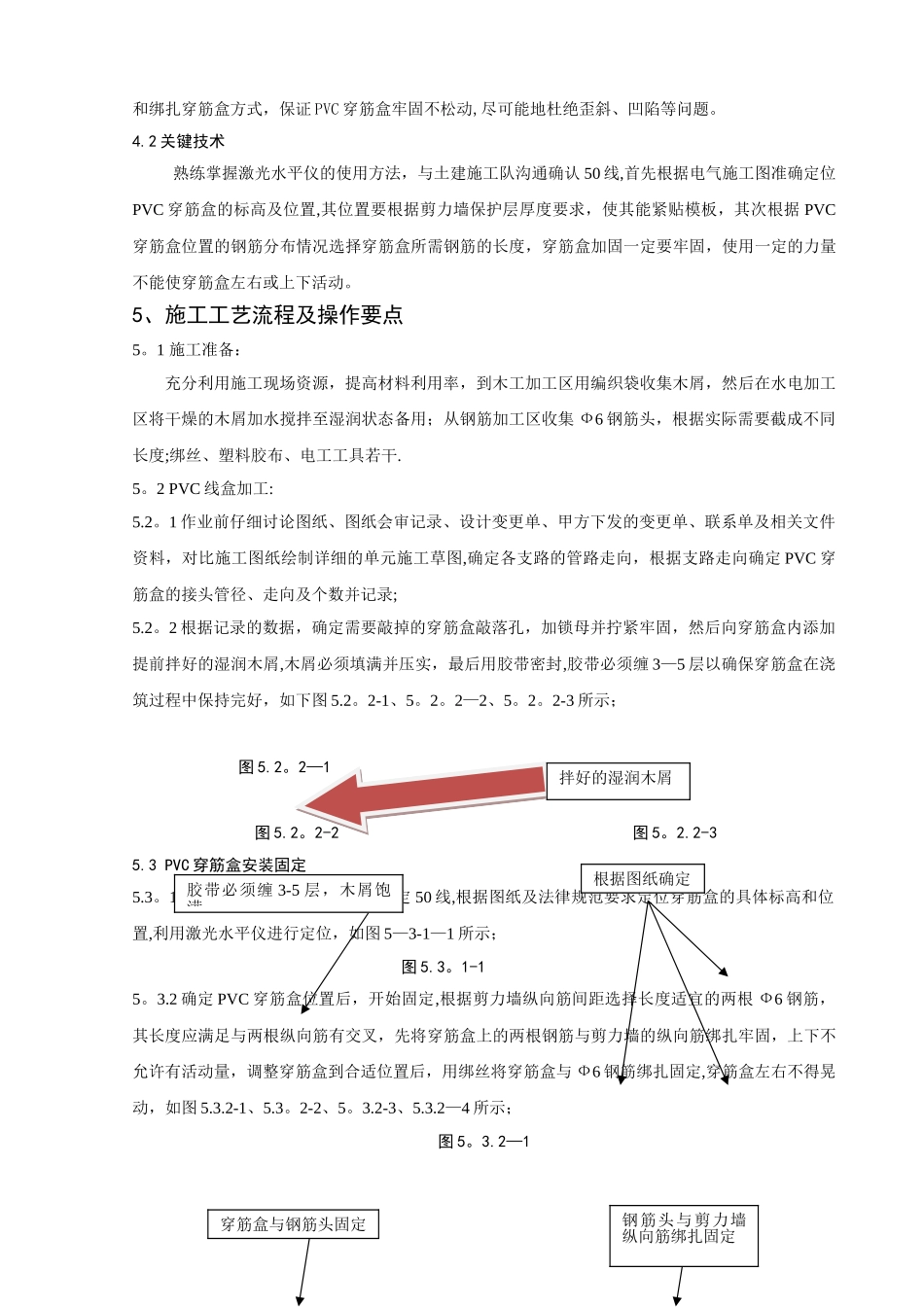 剪力墙预留PVC穿筋盒安装施工工法_第2页