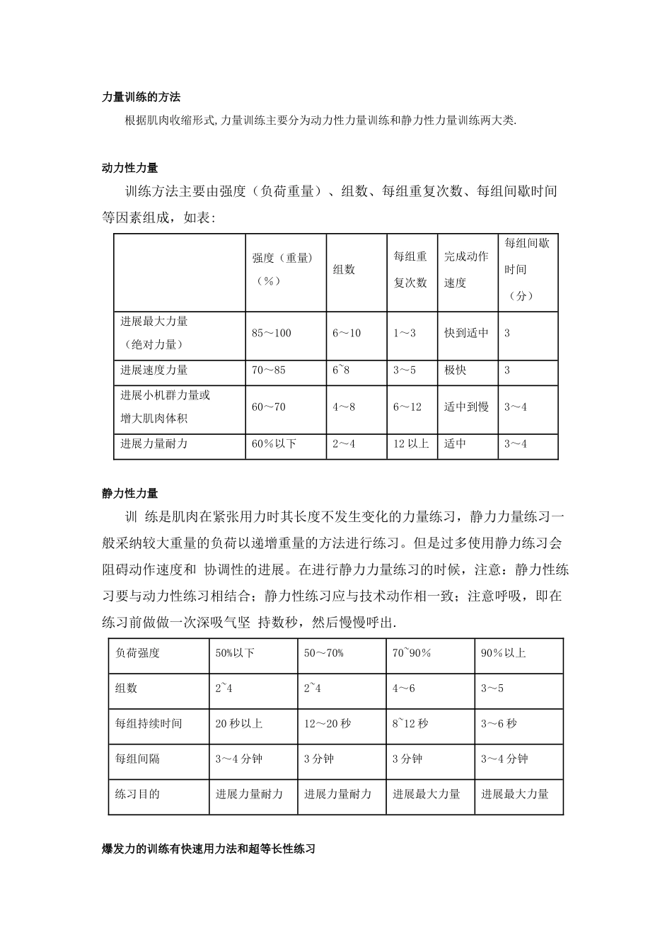 力量训练的方法_第1页