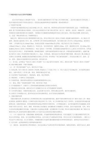 办公室内设计与办公空间平面规划