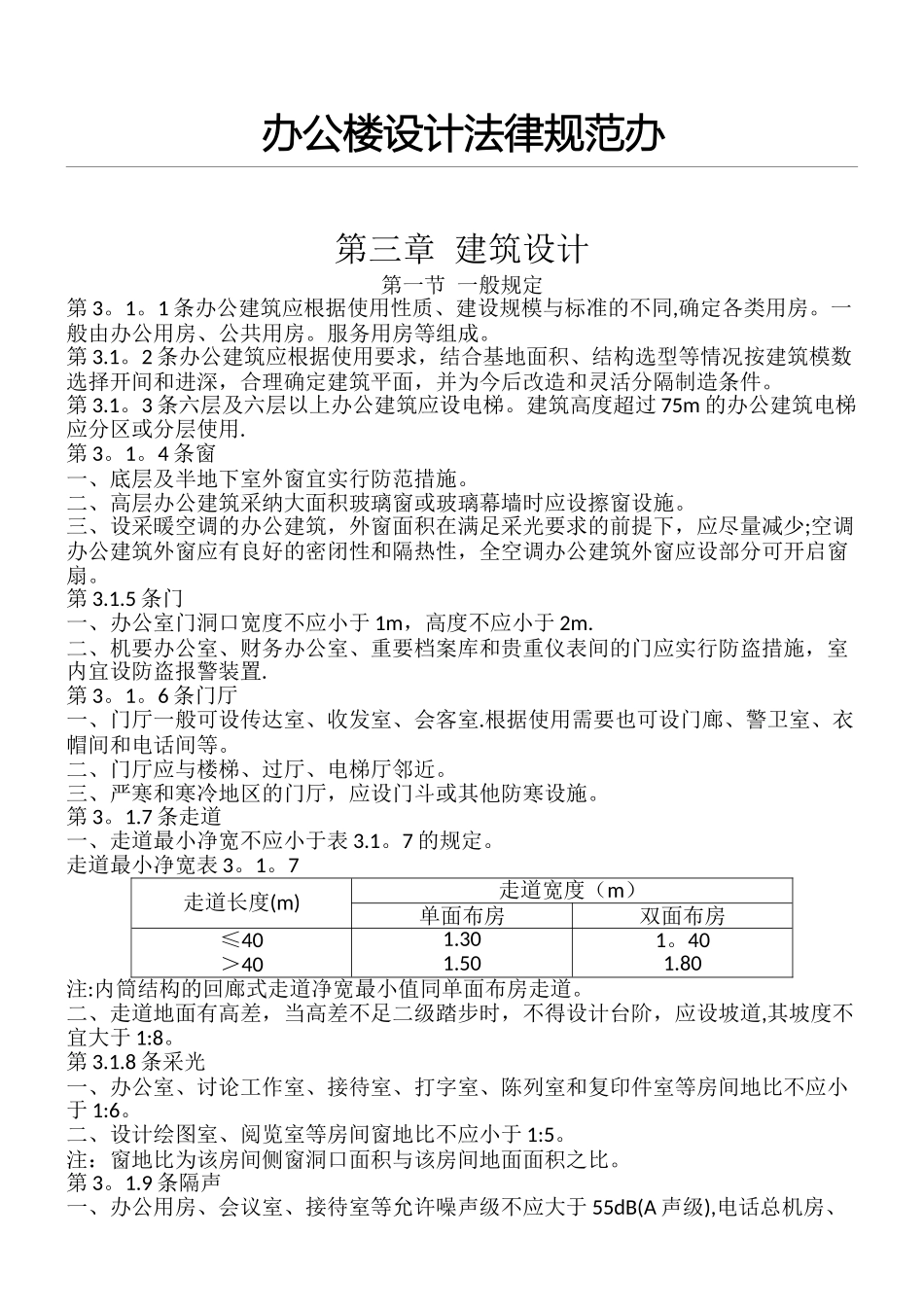 办公建筑设计规范_第1页