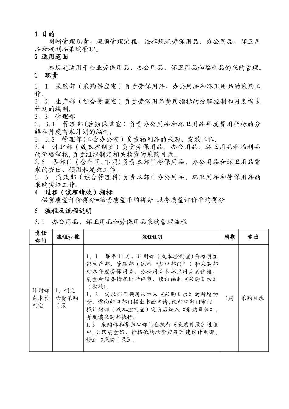 办公用品、劳保用品等物资采购管理规定_第3页