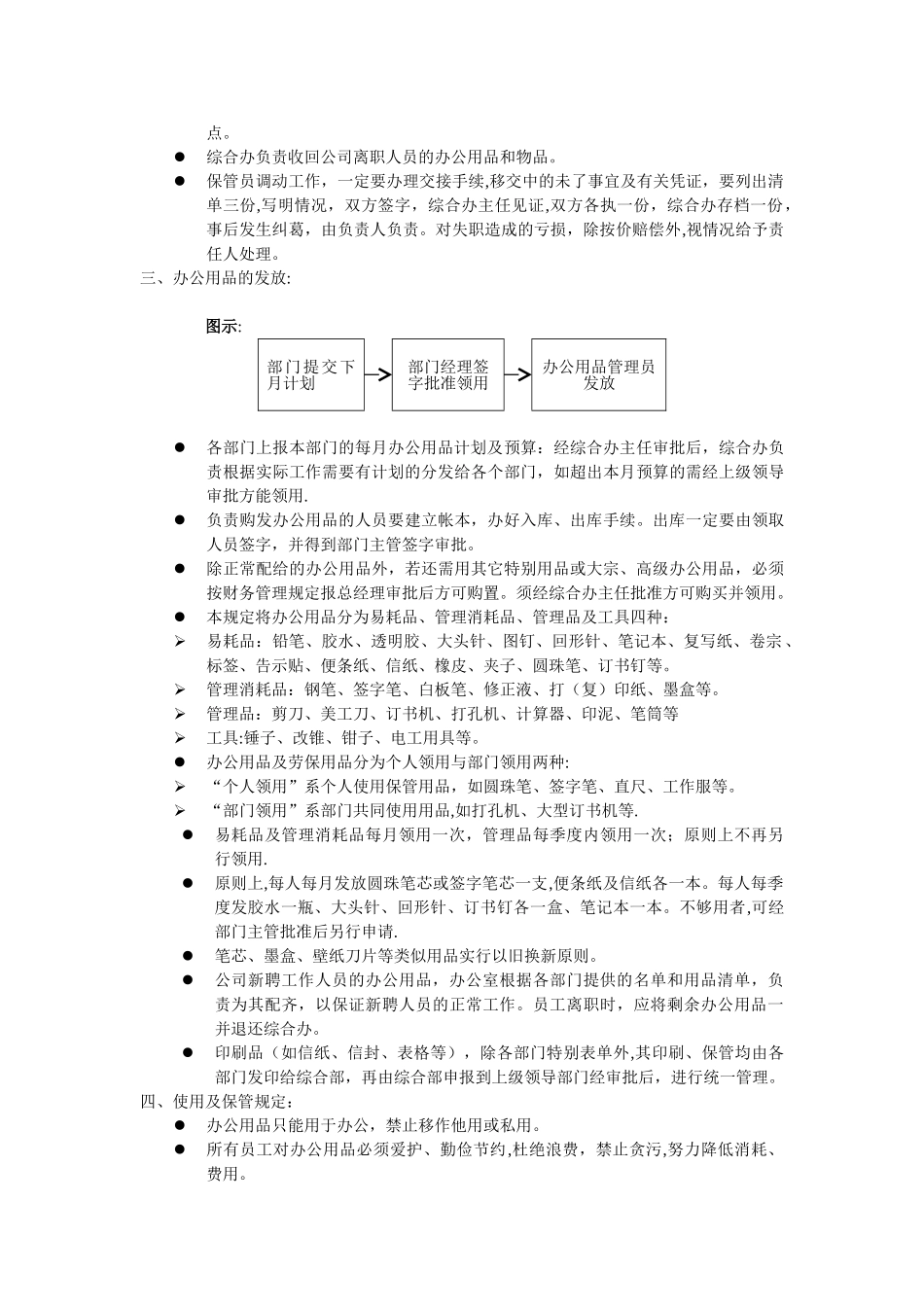 办公用品及劳保用品领用管理制度_第2页