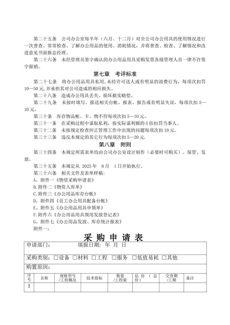 办公用品管理制度04938_第3页