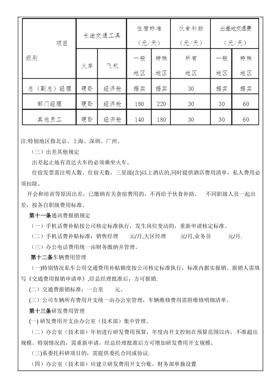 办公费用管理办法_第3页