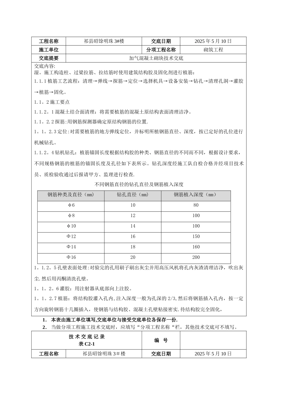 加气混凝土砌块填充墙技术交底_第2页