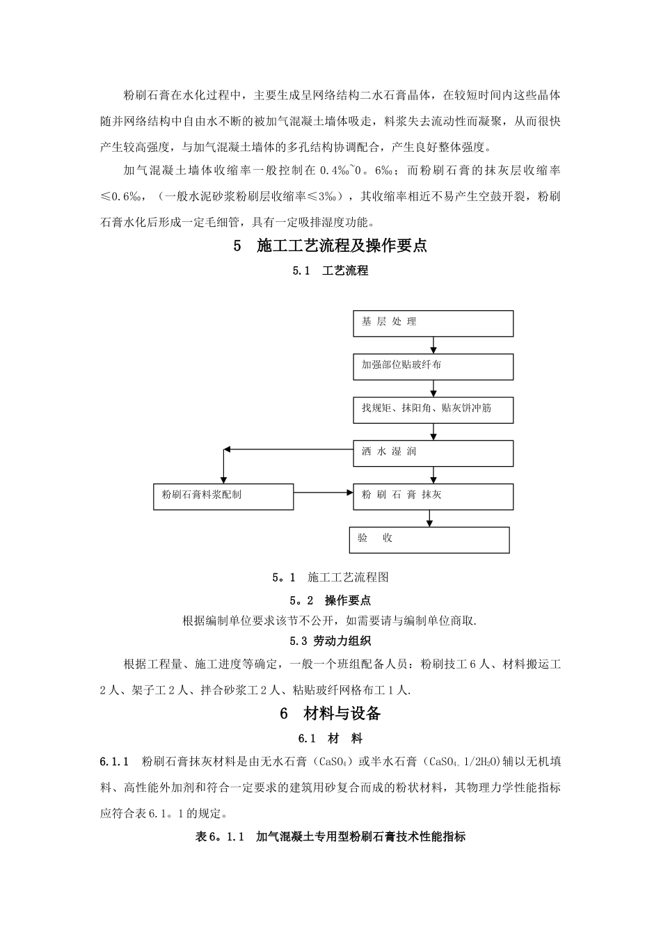 加气混凝土砌块墙体粉刷石膏抹灰施工工法_第2页