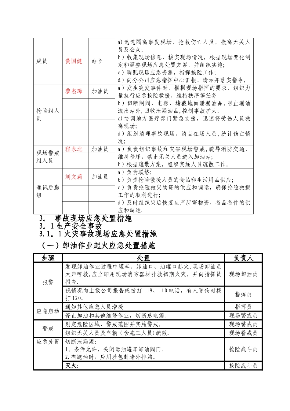 加油站事故现场处置方案_第2页