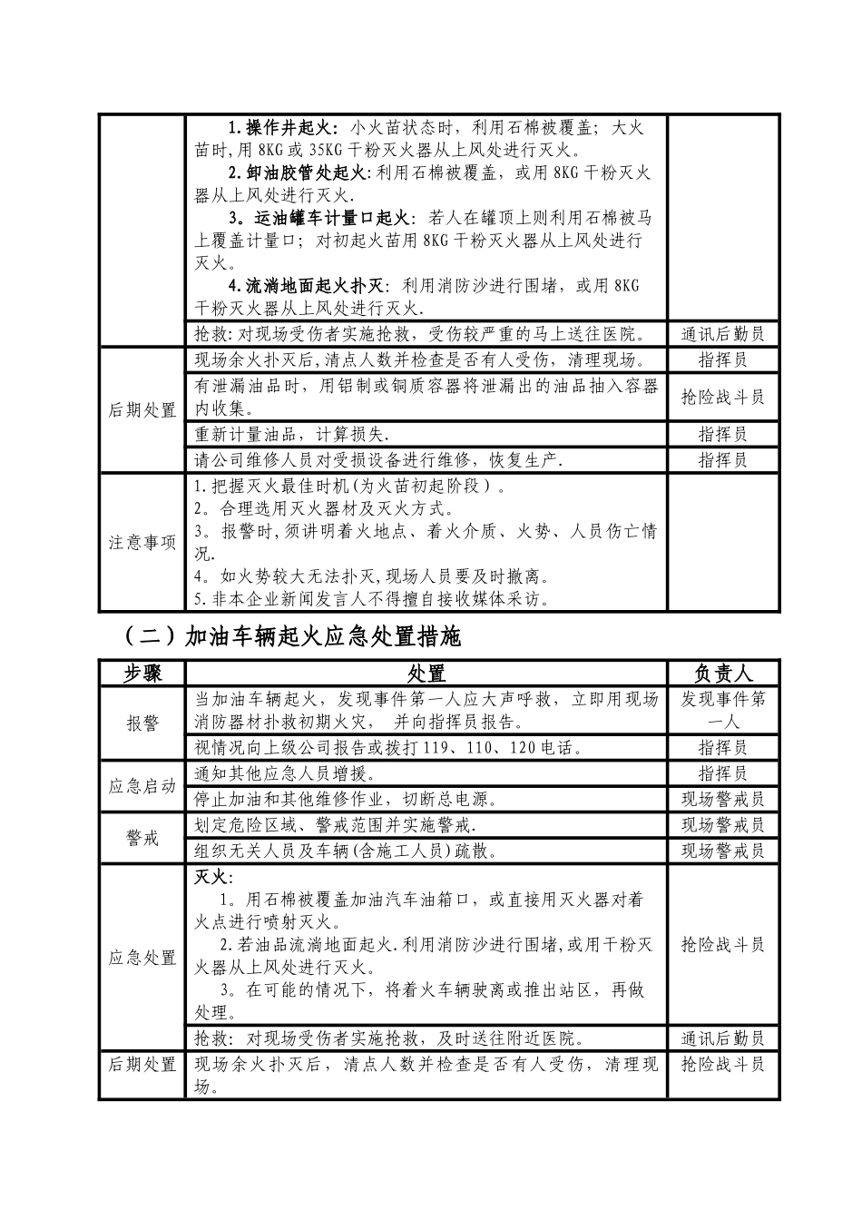 加油站事故现场处置方案_第3页