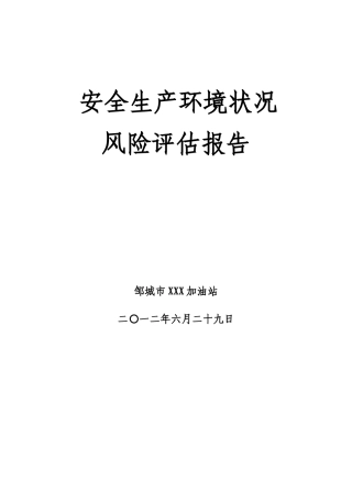 加油站安全评估模版..