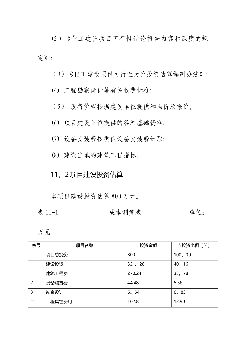 加油站投资估算及资金筹措_第2页