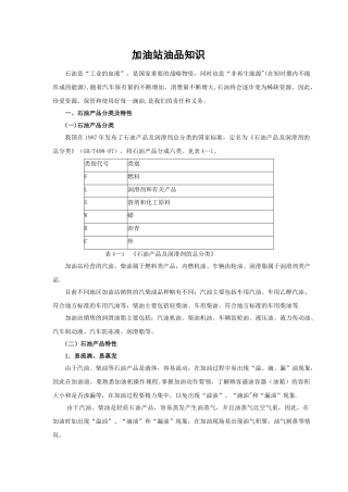 加油站油品知识