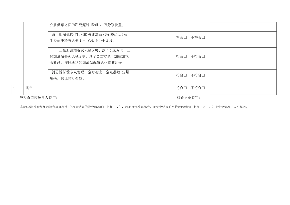 加油站消防安全检查表_第2页