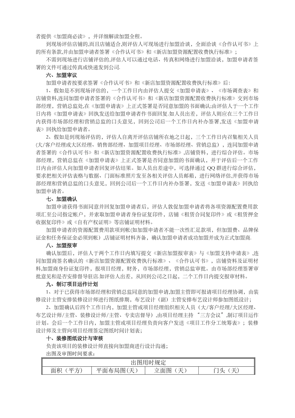 加盟流程管理说明_第2页