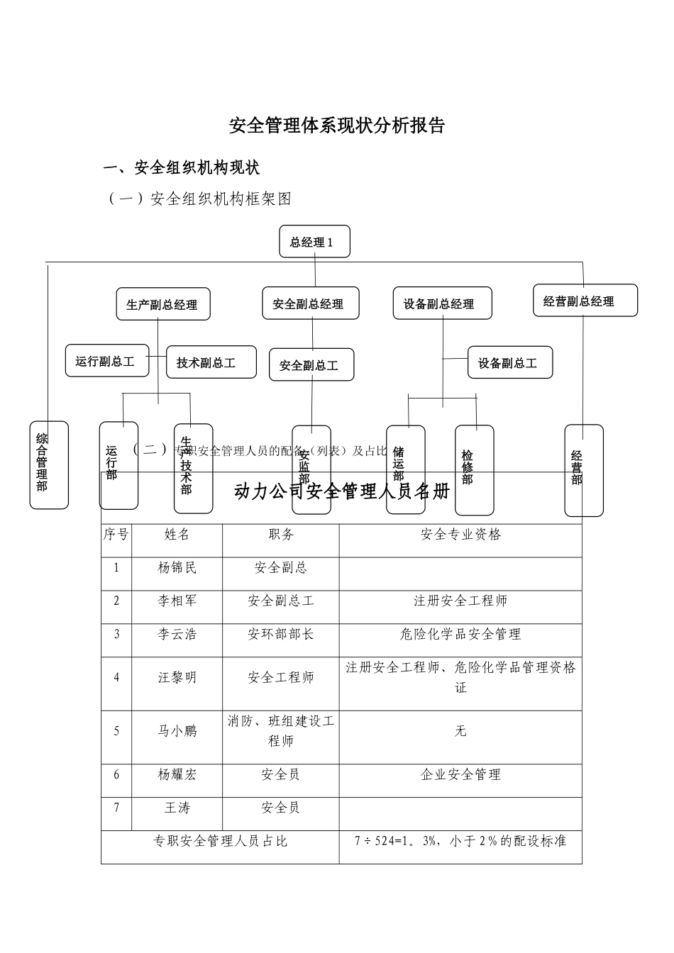 动力公司安全管理体系现状分析报告_第3页