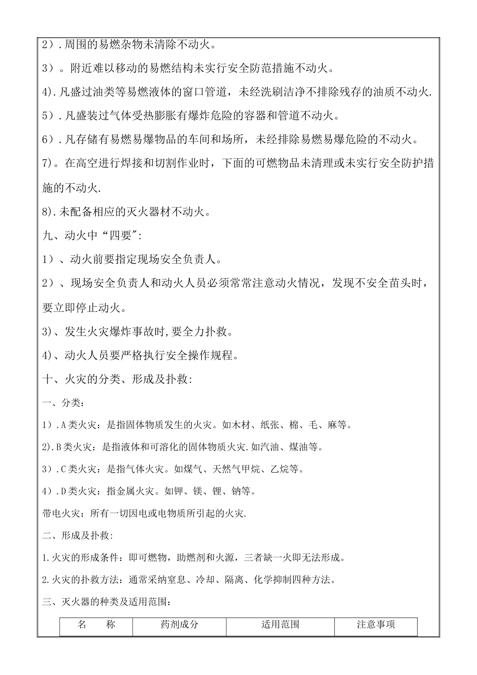 动火作业培训记录_第2页