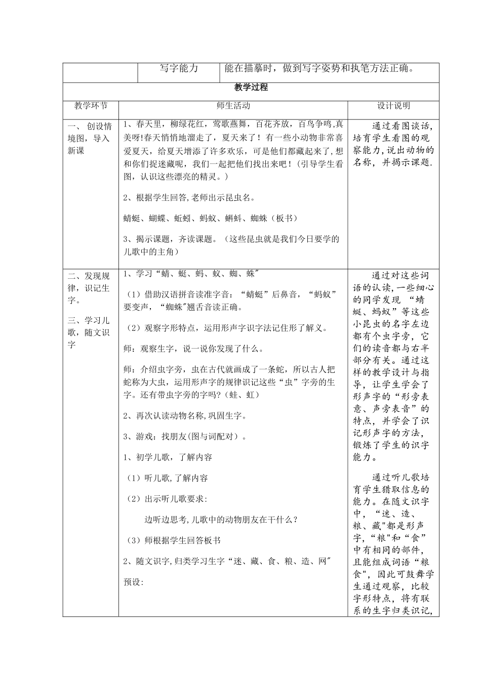 动物儿歌第一课时教案_第2页