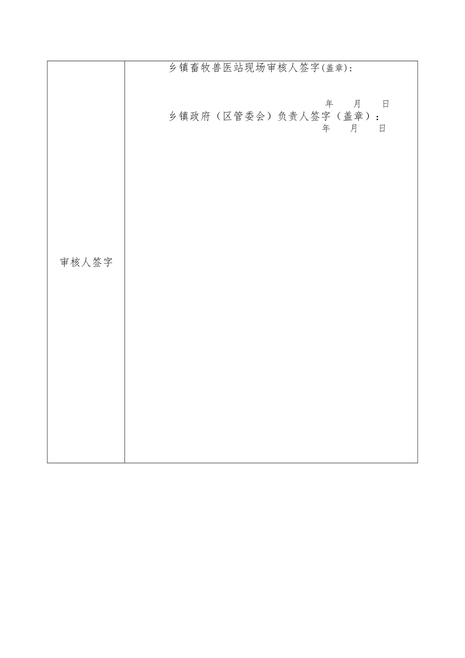 动物防疫条件合格证--年审表_第3页