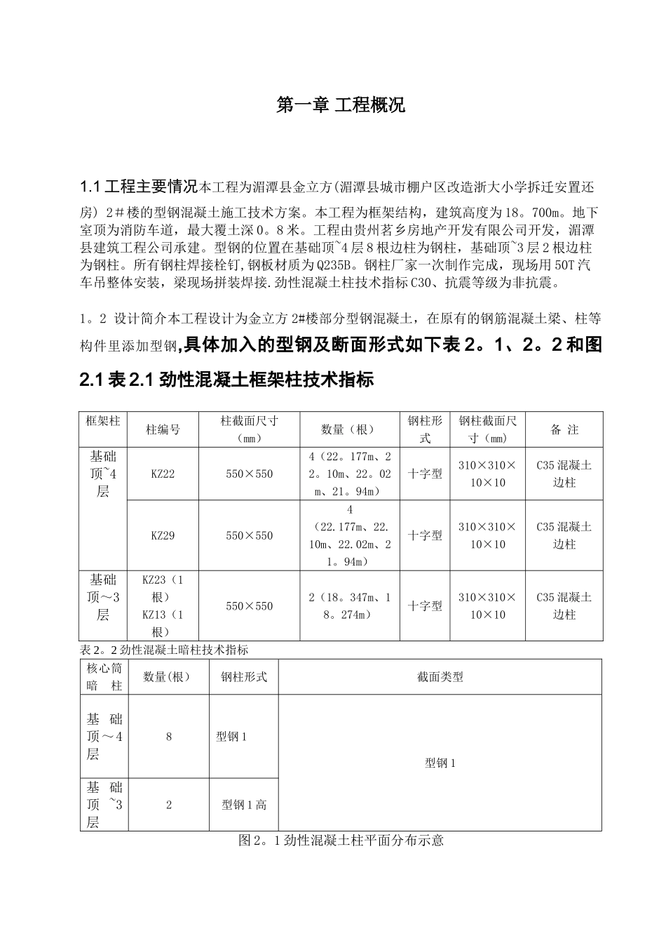 劲性混凝土施工组织方案_第2页